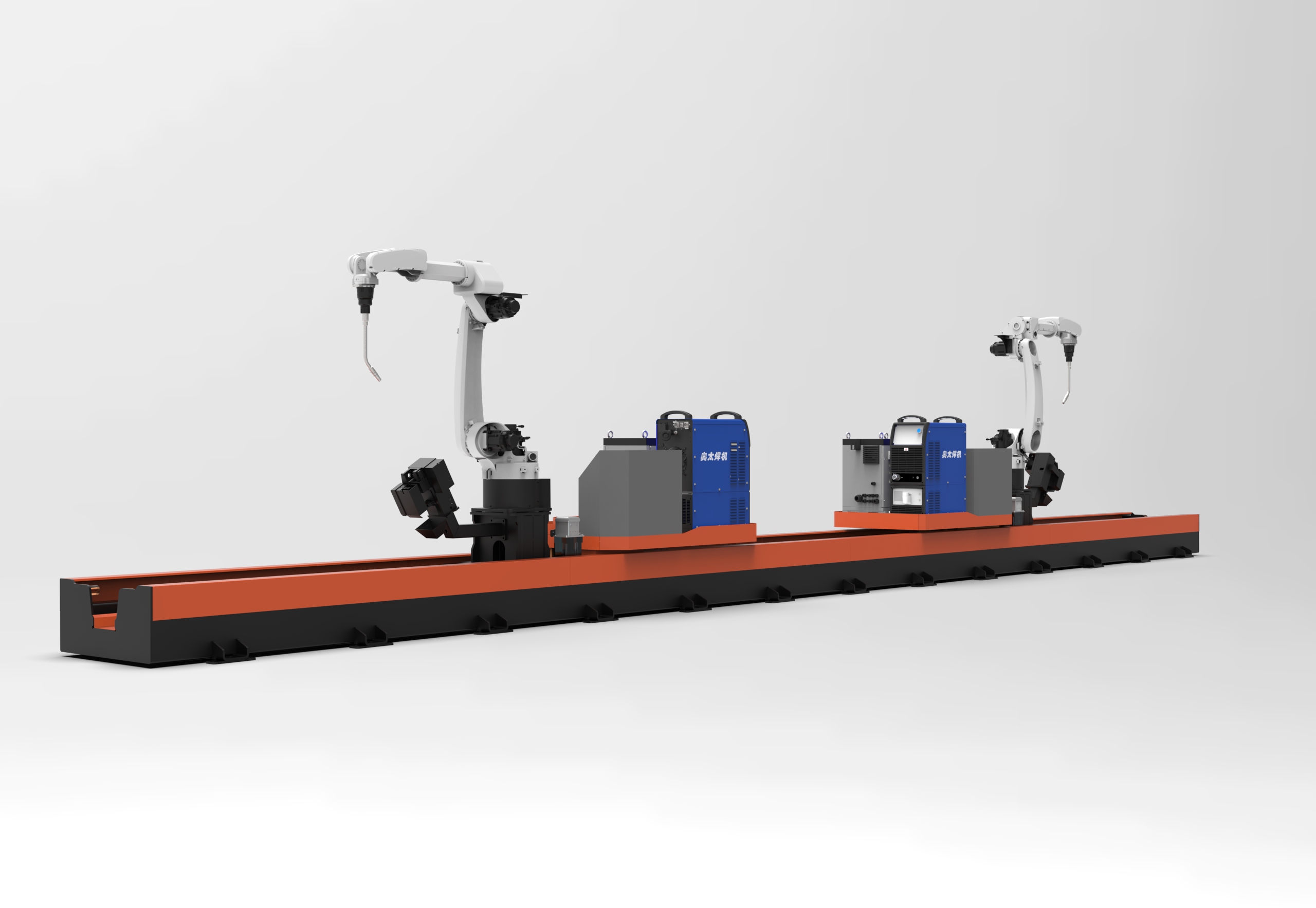 Dual-Robot Shared Rail Welding Robot GRR-2R-12m
